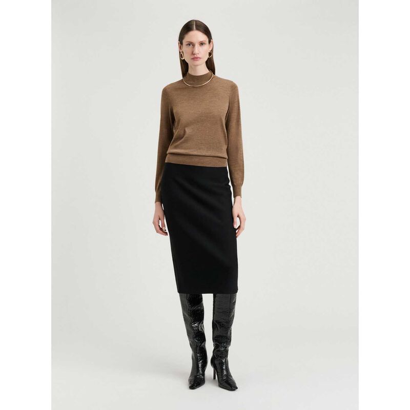 Veronika Maine Fine Gauge Long Sleeve Mock Neck image number 10
